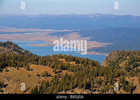 Ein Blick auf Cascade See von West Mountain Valley County Idaho Stockfoto