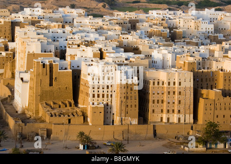 Shibam im Wadi Hadramaut Jemen Stockfoto