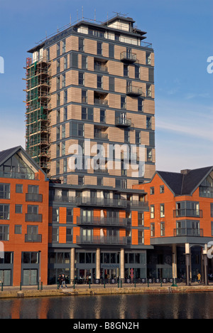 Gebäude im Bau, Regatta Quay, Ipswich, Suffolk, UK. Stockfoto