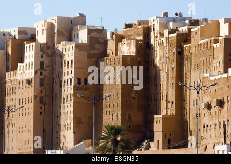 Shibam im Wadi Hadramaut Jemen Stockfoto