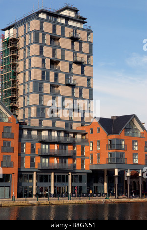 Gebäude im Bau, Regatta Quay, Ipswich, Suffolk, UK. Stockfoto