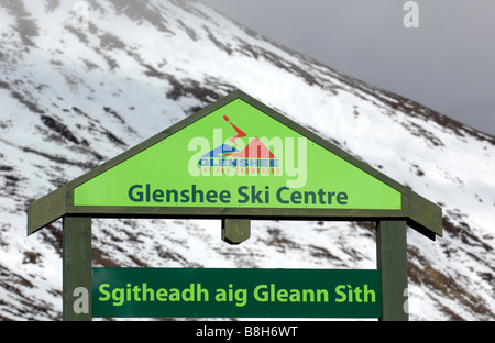 Glenshee Ski-Zentrum im Cairngorm National Park in Schottland Februar 2009 Stockfoto