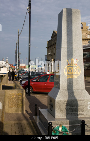 Handelsmarine Krieg Denkmal Harwich Hafen Kai Essex England uk gb Stockfoto