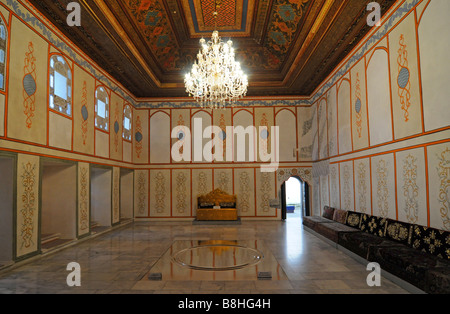 Innenraum des ehemaligen Palastes des Krim-Khans in Bachtschissarai, Krim, Ukraine. Stockfoto