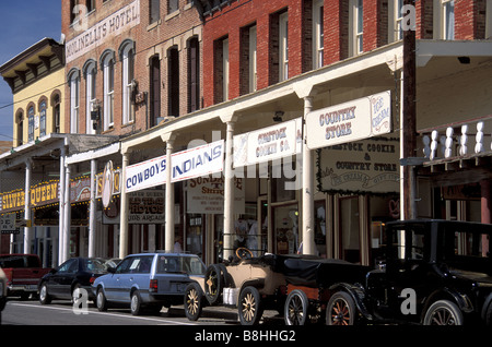 Main Street, Virginia City, NV Stockfoto