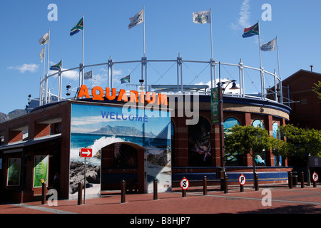 Eingang, zwei Ozeane Aquarium V & Waterfront-Kapstadt-Südafrika Stockfoto