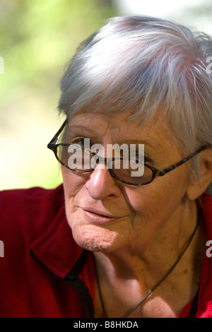 Amerikanische Folk-Sängerin Songwriterin Sorrels Rosalie bei ihr zu Hause in der Nähe von Boise, Idaho Stockfoto