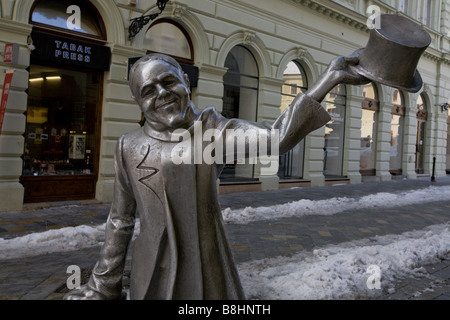 Schone Naci Statue in Bratislava, Slowakei. Stockfoto