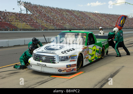 Justin Marks Gruben während der Cool City Customs 200 auf dem Michigan International Speedway, 2008. Stockfoto