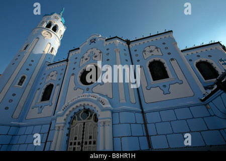 Die katholische Kirche St. Elisabeth, allgemein bekannt als die blaue Kirche, Bratislava, Slowakei Stockfoto