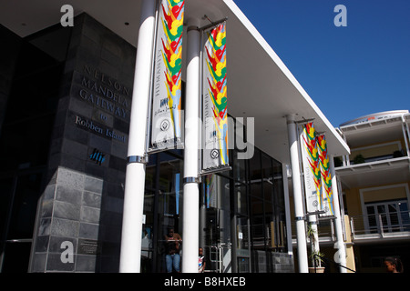 Eingang an der Nelson Mandela Gateway auf Robben Island V & Waterfront-Kapstadt-Südafrika Stockfoto