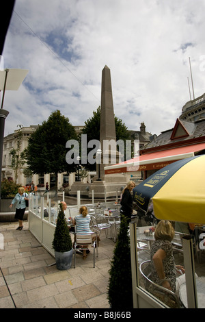 Eine Reihe von Fotografien in St Helier Jersey, der Kanalinseln UK United Kingdom GB Great Britain Stockfoto