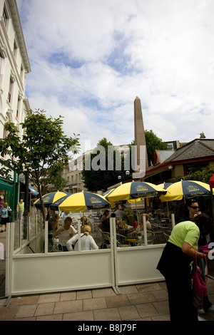 Eine Reihe von Fotografien in St Helier Jersey, der Kanalinseln UK United Kingdom GB Great Britain Stockfoto