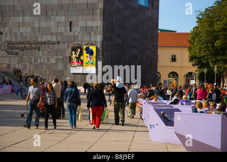 Museen Quartier Bezirk in Wien Österreich Europa Stockfoto