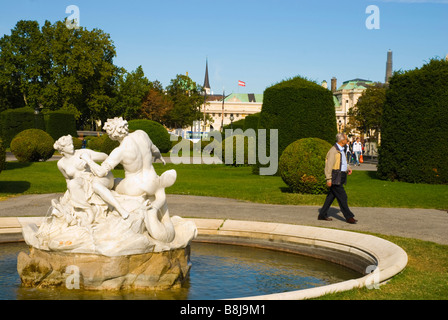 Maria Theresien Platz Park in Mitteleuropa Wien Österreich Stockfoto