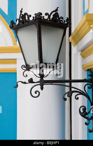 Residenz der russischen Zaren Puschkin Palast Wand Laterne. Stockfoto