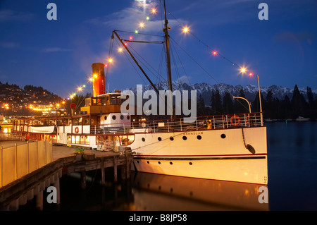 TSS Earnslaw Steamboat Lake Wakatipu Queenstown Neuseeland Südinsel Stockfoto