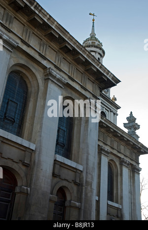 St. Alfege Church, der Pfarrei Kirche von Greenwich, London England UK Stockfoto