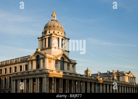 Die alte Royal Naval College, die Kapelle St. Peter und St. Paul im Queen Mary Court, Greenwich London England UK Stockfoto