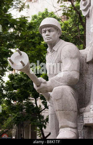 Militärische revolutionäre sozialistische Statue, Hanoi, Vietnam Stockfoto