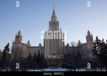 Lomonossow-Universität Moskau, Sperlingsbergen, Moskau, Russland. Stockfoto