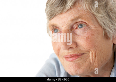 Porträt von senior Frau Stockfoto