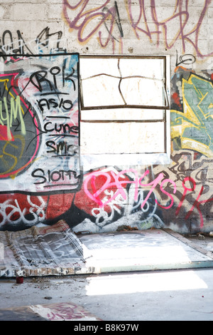 Einer verlassenen Fabrik Stockfoto