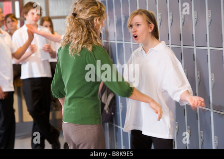 Lehrerin eine Schülerin Rügens Stockfoto