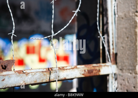 Einer verlassenen Fabrik Stockfoto