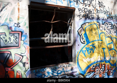Einer verlassenen Fabrik Stockfoto