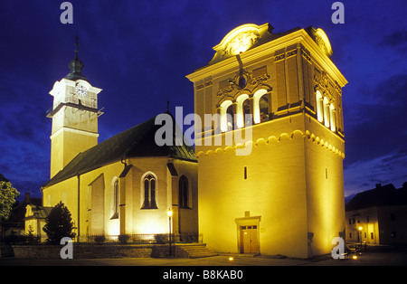 Kirche von St. Juraj George, Glockenturm Spisska Sobota, Poprad, Zips, Slowakei Stockfoto