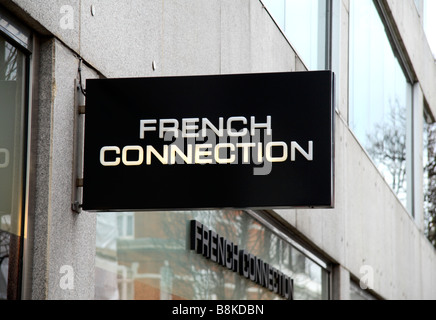 Ein Schild über die O2 Mobile Telefon-Shop auf der Kings Road in London. Feb 2009 Stockfoto