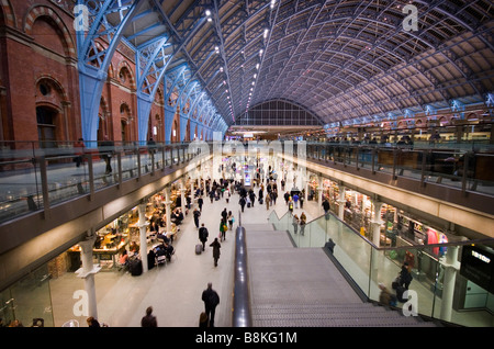 St. Pancras International Station, im November 2008. Stockfoto