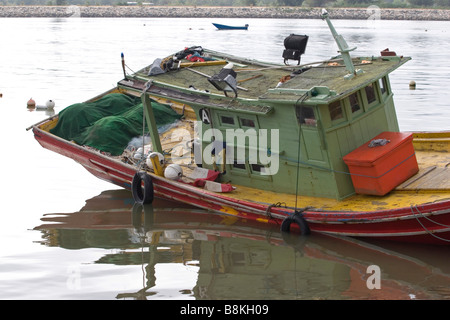 Boot am Marang, Kuala Terengganu, Malaysia Stockfoto