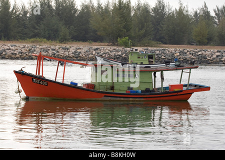 Boot am Marang, Kuala Terengganu, Malaysia Stockfoto