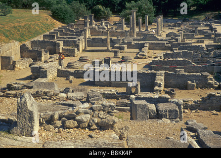 Glanum Ausgrabungen in Les Antiques römische Ruinen in der Nähe von St Remy de Provence in Provence Frankreich Stockfoto