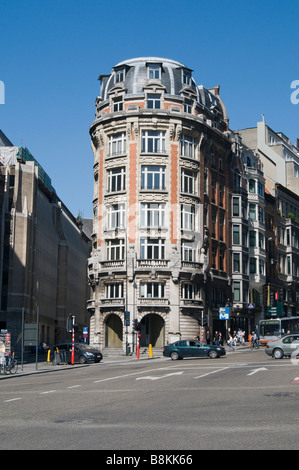 Ursprünglichen halbrunden Brüssel Gebäude, Belgien, Europa Stockfoto