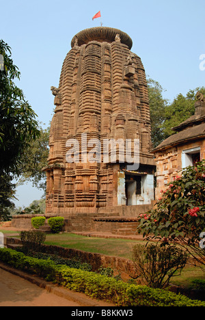 Allgemeine Ansicht des Ramesvara-Tempels aus Süd-Ost. Orissa, Bhubaneshwar, Indien. Stockfoto