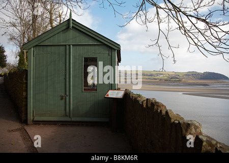 Der Writing-Schuppen, wo Dylan Thomas viele seiner Arbeiten, Laugharne, West Wales, UK schrieb Stockfoto