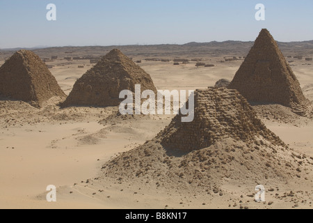 Pharaonischen Pyramiden aus alten Napata Königreich in Nuri, Sudan Stockfoto