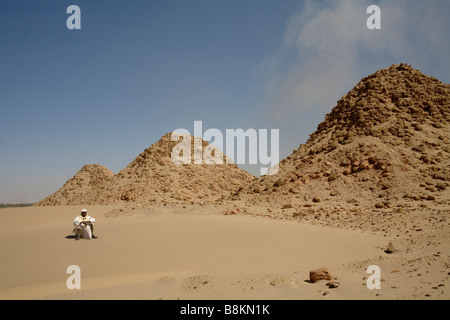 Pharaonischen Pyramiden aus alten Napata Königreich in Nuri, Sudan Stockfoto