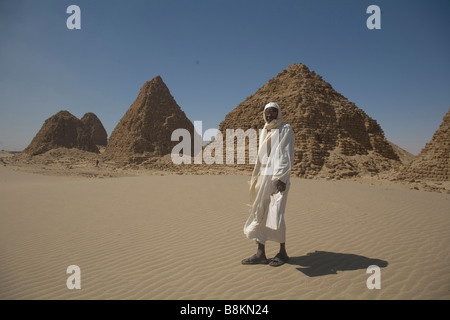 Pharaonischen Pyramiden aus alten Napata Königreich in Nuri, Sudan Stockfoto