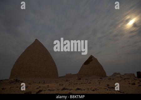 Sufi-Mystiker Gräber genannt Gubba in der Nähe von Old Dongola, Nubia, Sudan Stockfoto