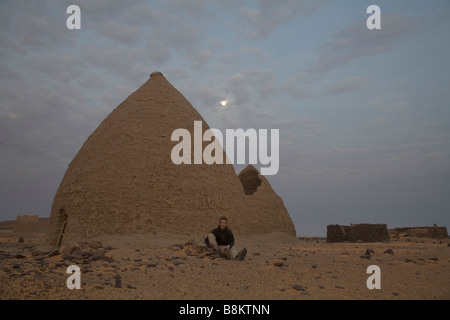 Sufi-Mystiker Gräber genannt Gubba in der Nähe von Old Dongola, Nubia, Sudan Stockfoto