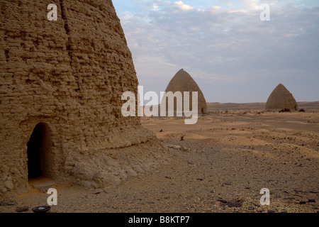 Sufi-Mystiker Gräber genannt Gubba in der Nähe von Old Dongola, Nubia, Sudan Stockfoto