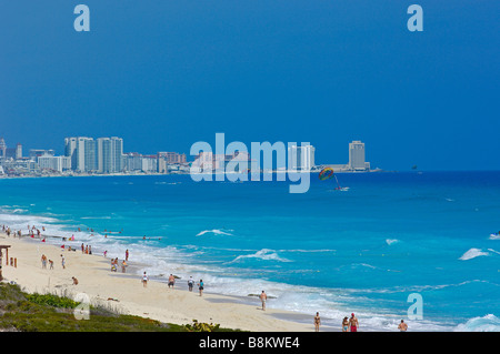 Cancun Strand Caribe Quintana Roo Zustand Mayan Riviera Halbinsel Yucatan Mexiko Stockfoto