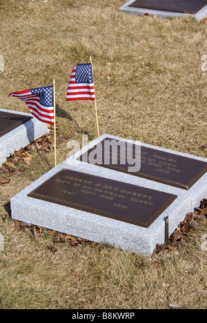 Grab auf dem Greenwood Cemetery Brooklyn NY Stockfoto