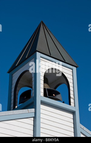 Kapelle des Glockenturms Schnee, McMurdo-Station, Ross Island, Antarktis. Stockfoto