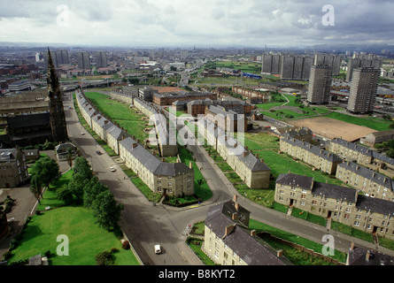 Edinburgh, Schottland eine Luftaufnahme der Wohnsiedlungen in Edinburgh. Stockfoto