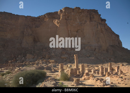 Jebel Barkal in der Nähe von Merawe, Sudan. Hauptstadt des alten Königreichs von Napata Stockfoto